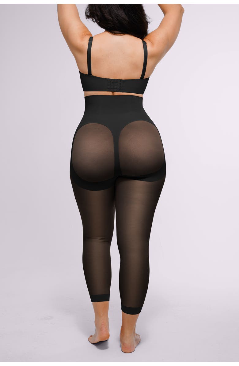 Shapellx MeshSmooth Butt-Lifting Capri, Alternate, color, Black