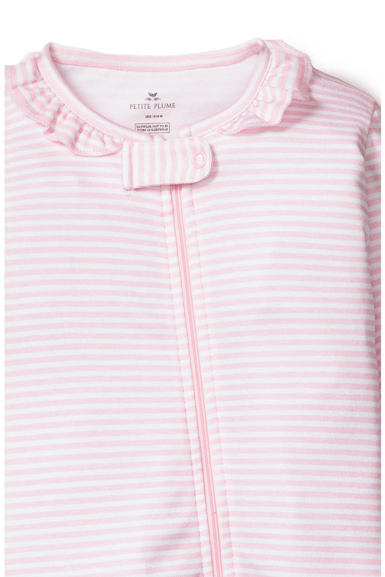 Stripe Fitted Pima Romper, Alternate, color, PINK