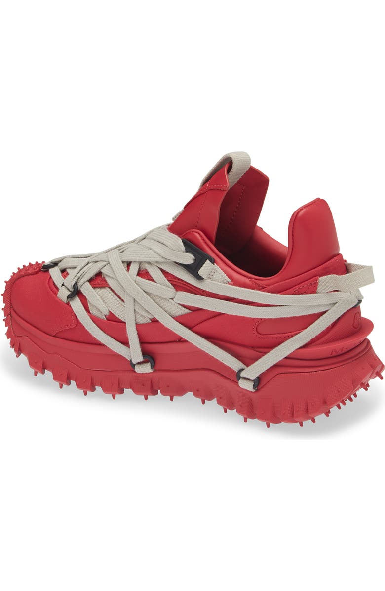Moncler x Rick Owens Trailgrip Megalace Low Top Sneaker, Alternate, color, Red