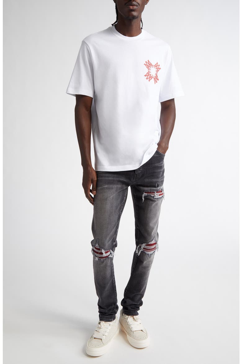 Quad Logo Cotton Graphic T-Shirt, Alternate, color, WHITE