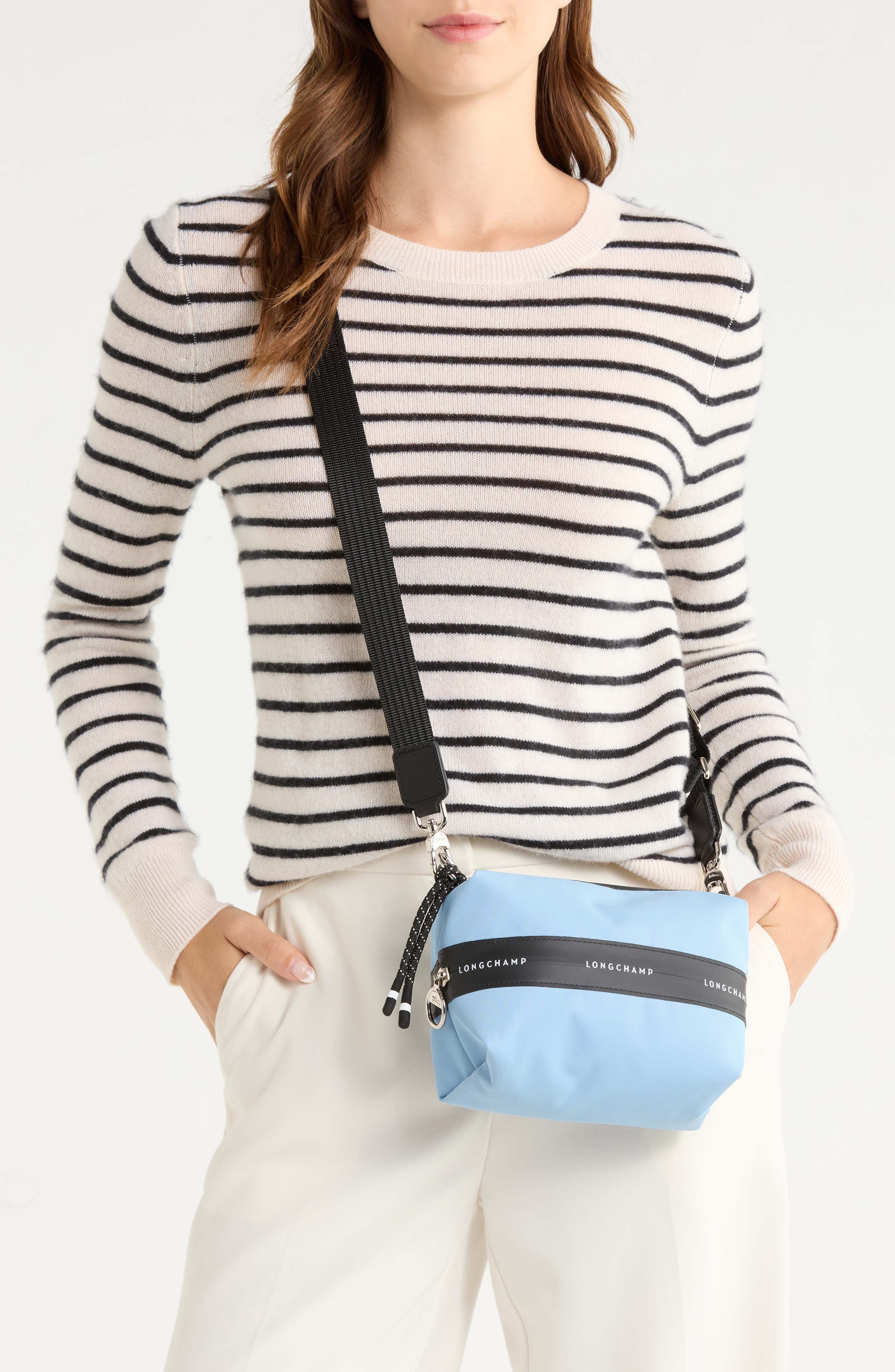 Extra Small Le Pliage Energy Canvas Crossbody Bag, Alternate, color, SKY BLUE
