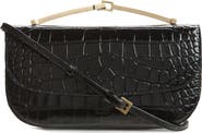 TOM FORD Arc Mini Croc Embossed Leather Crossbody Bag