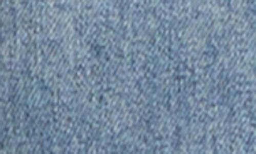 Alice And Olivia Adley Sleeveless Pleated Denim Mini Dress In Blue