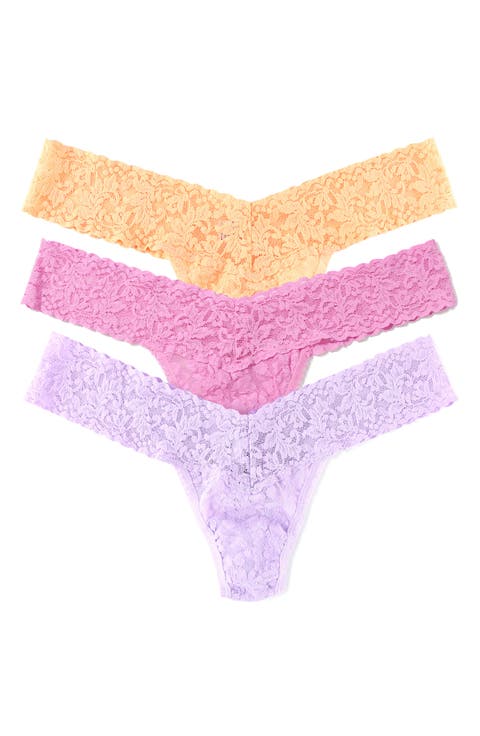 Assorted 3-Pack Low Rise Thongs