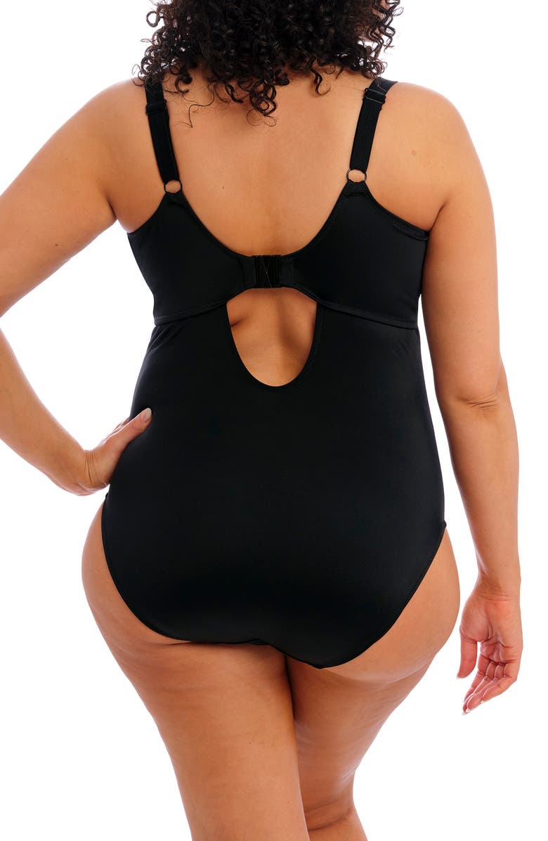 Elomi Plain Sailing One-Piece Swimsuit, Alternate, color, Black