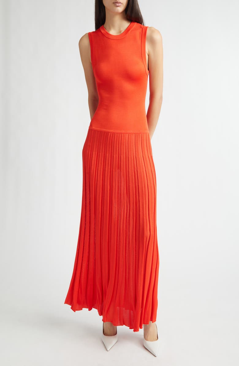 ZANKOV Gretchen Sleeveless Sweater Dress, Main, color, Red