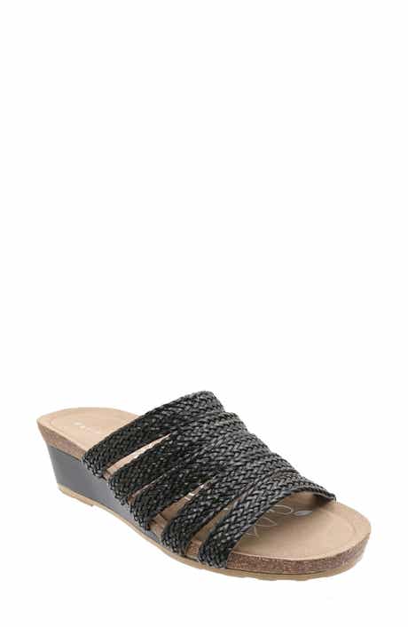 David Tate Fabiana Platform Wedge Slide Sandal