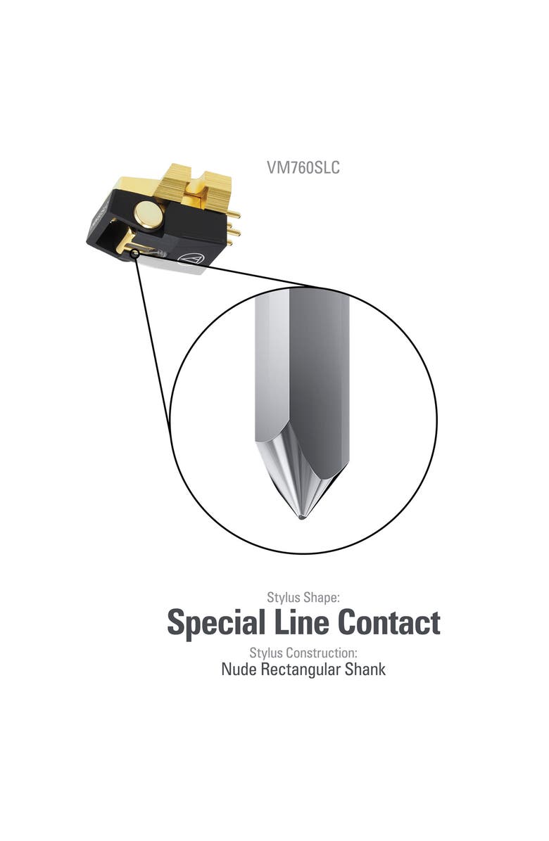 Audio-Technica VM760SLC Dual Moving Magnet Cartridge, Alternate, color, Gold/Black