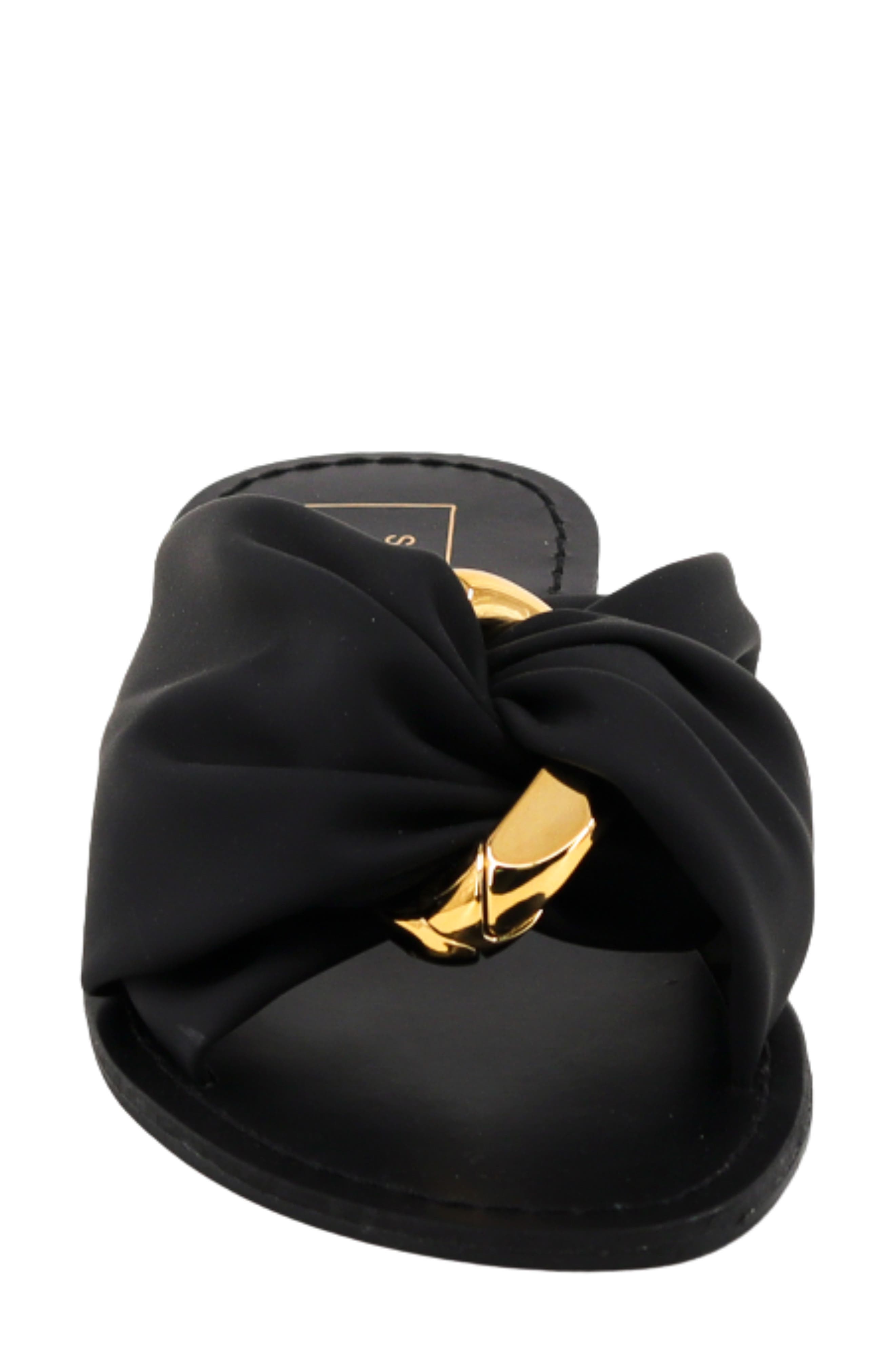 SHUSHOP Dawn Slide Sandal, Alternate, color, Black