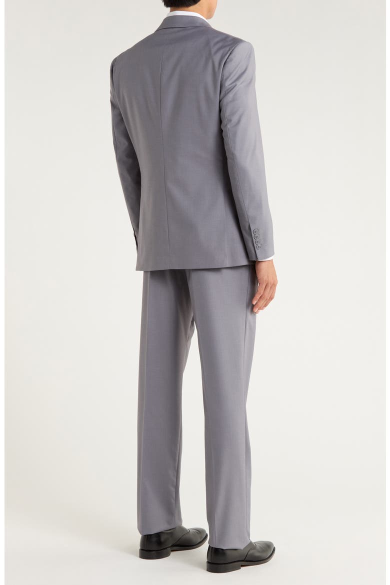 Grey Mélange 3-Piece Suit, Alternate, color, GREY