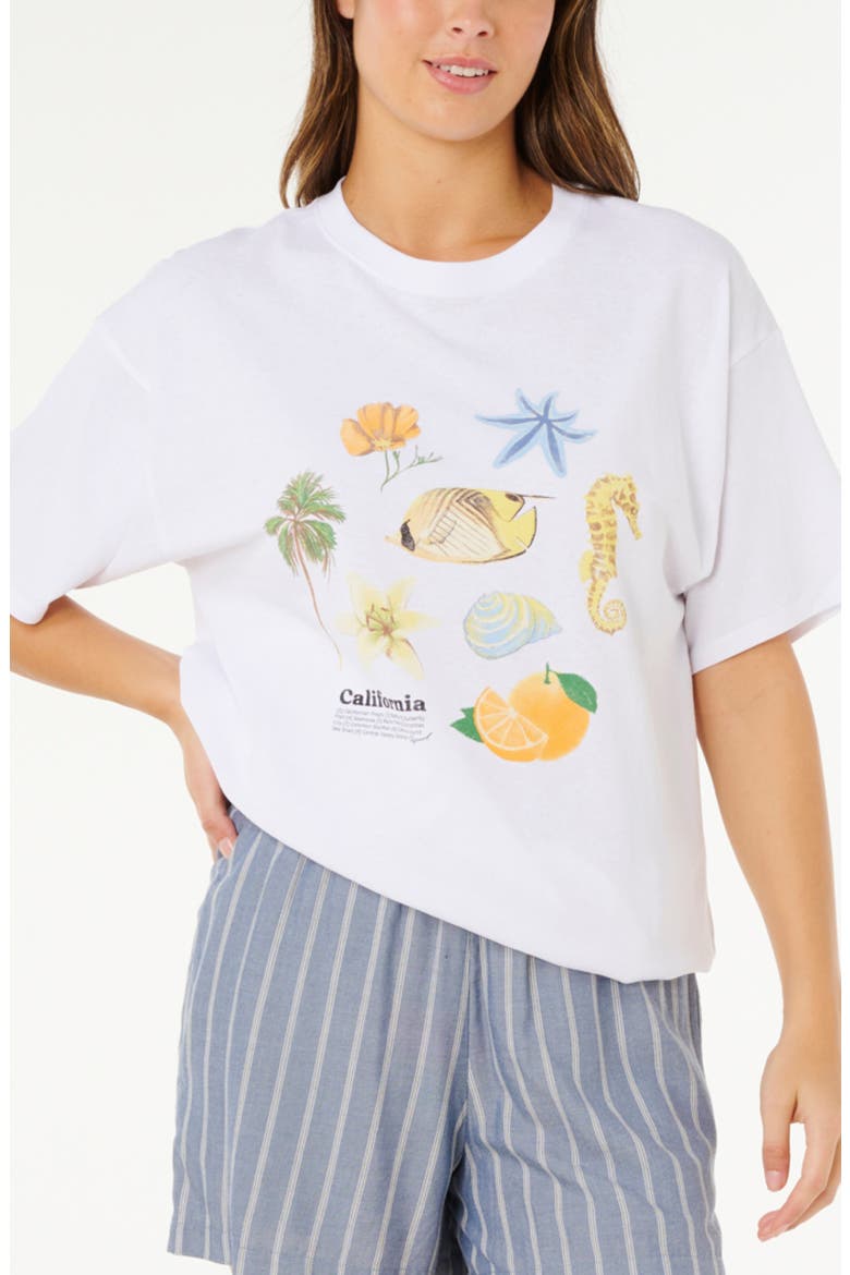 Poolside Heritage Relaxed Graphic T-Shirt, Main, color, OPTICAL WHITE