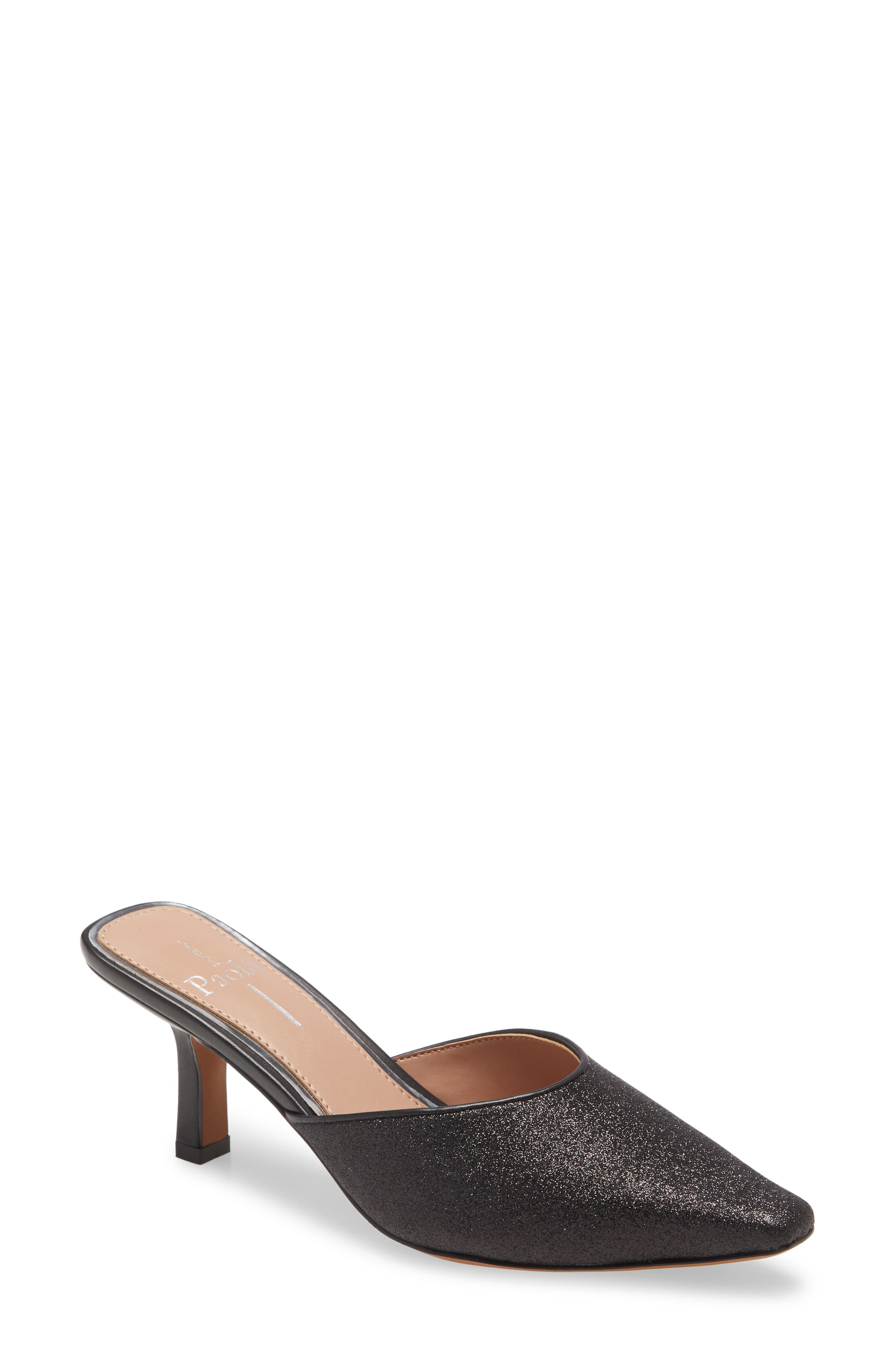 Linea Paolo Umi Glitter Kitten Heel Mule, Main, color, 