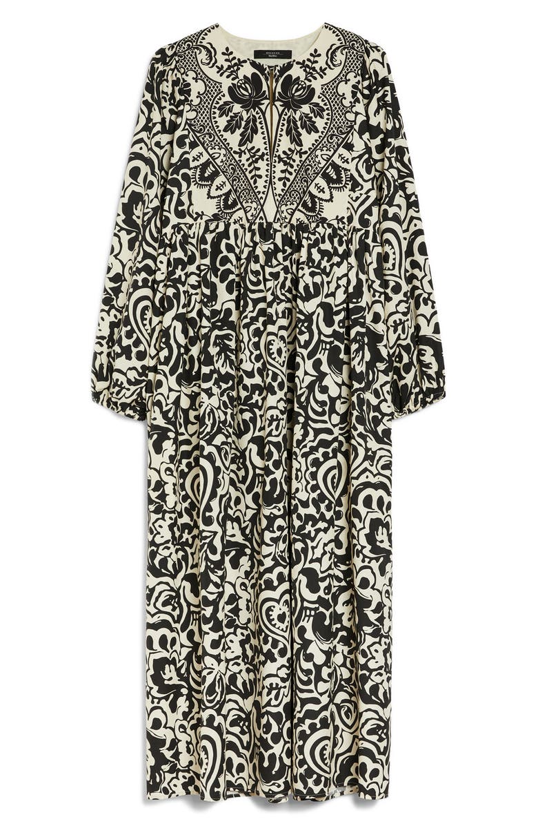 Weekend Max Mara Anzio Long Sleeve Cotton Maxi Dress, Alternate, color, 