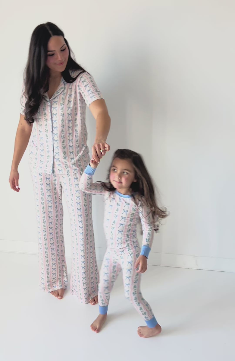 In My Jammers Amelia Bow Zipper Romper, Alternate, color, Blue Floral