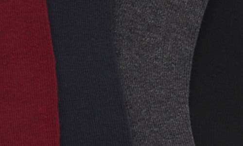 Hugo Boss Boss Assorted 4-pack Solid Cotton Blend Dress Socks Gift Box In Black
