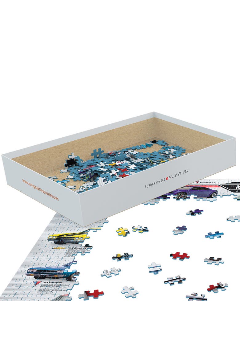 Muscle Car Evolution Chart Puzzle, 1000 Pieces, Alternate, color, Multicolored