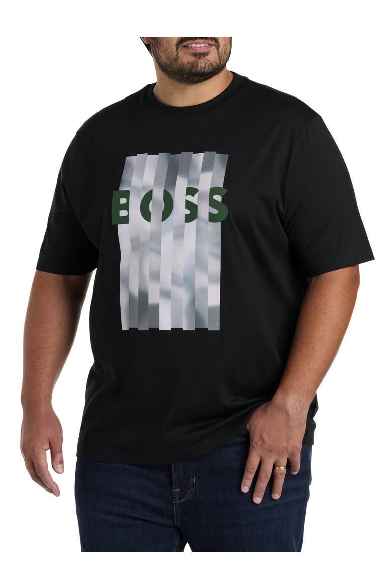 Big & Tall Tessin Graphic Tee, Main, color, BLACK