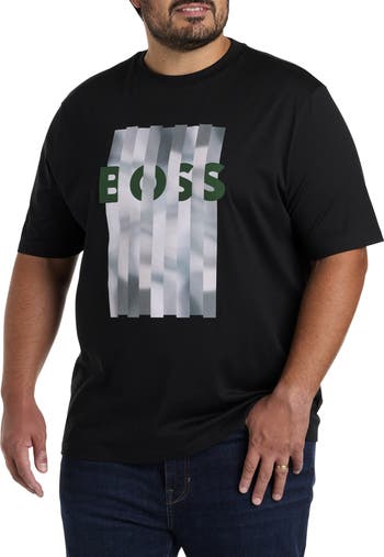 BOSS T-Shirt Uomo Con Nastro Logo – Collezione Nastro A T, Vestibilità Regolare
