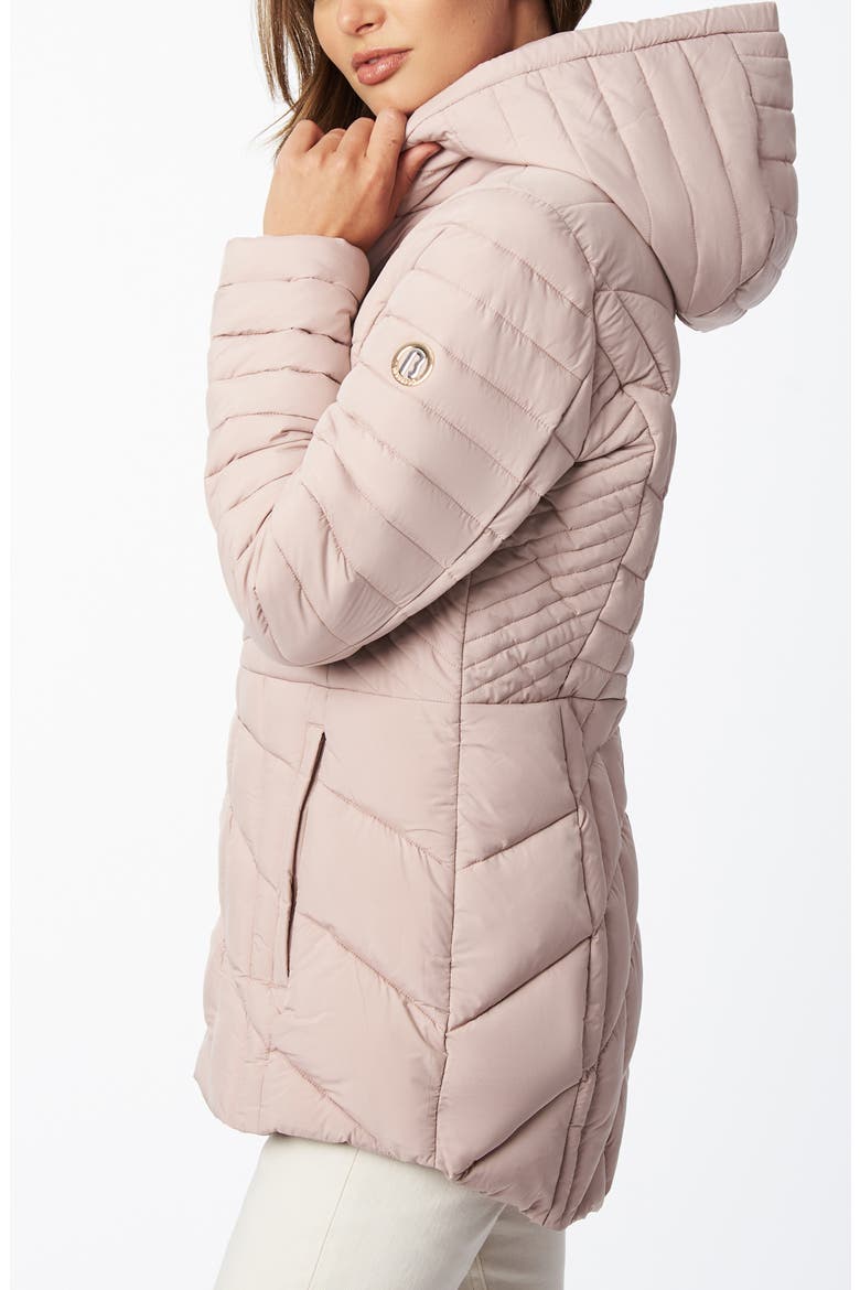 Micro Touch Water Resistant Quilted Jacket, Alternate, color, PETAL PINK