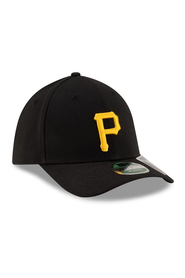 Men's New Era  Black Pittsburgh Pirates Player Replica 39THIRTY M-Crown Flex Hat, Alternate, color, Black