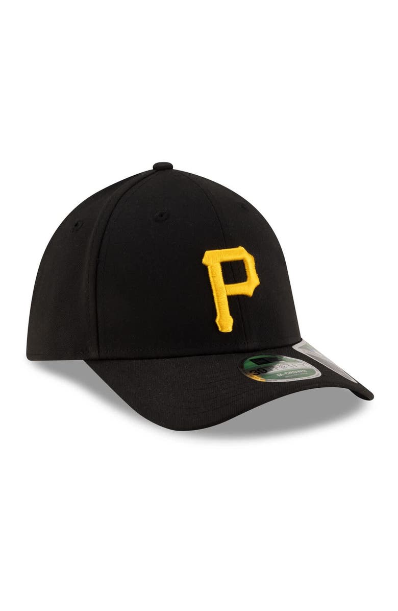 New Era Men's New Era  Black Pittsburgh Pirates Player Replica 39THIRTY M-Crown Flex Hat, Alternate, color, Black