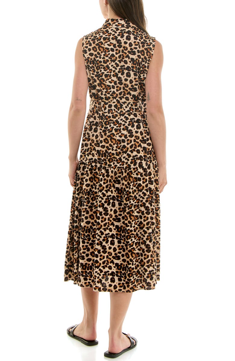 Nicole Miller Sleeveless Belted Shirtdress, Alternate, color,