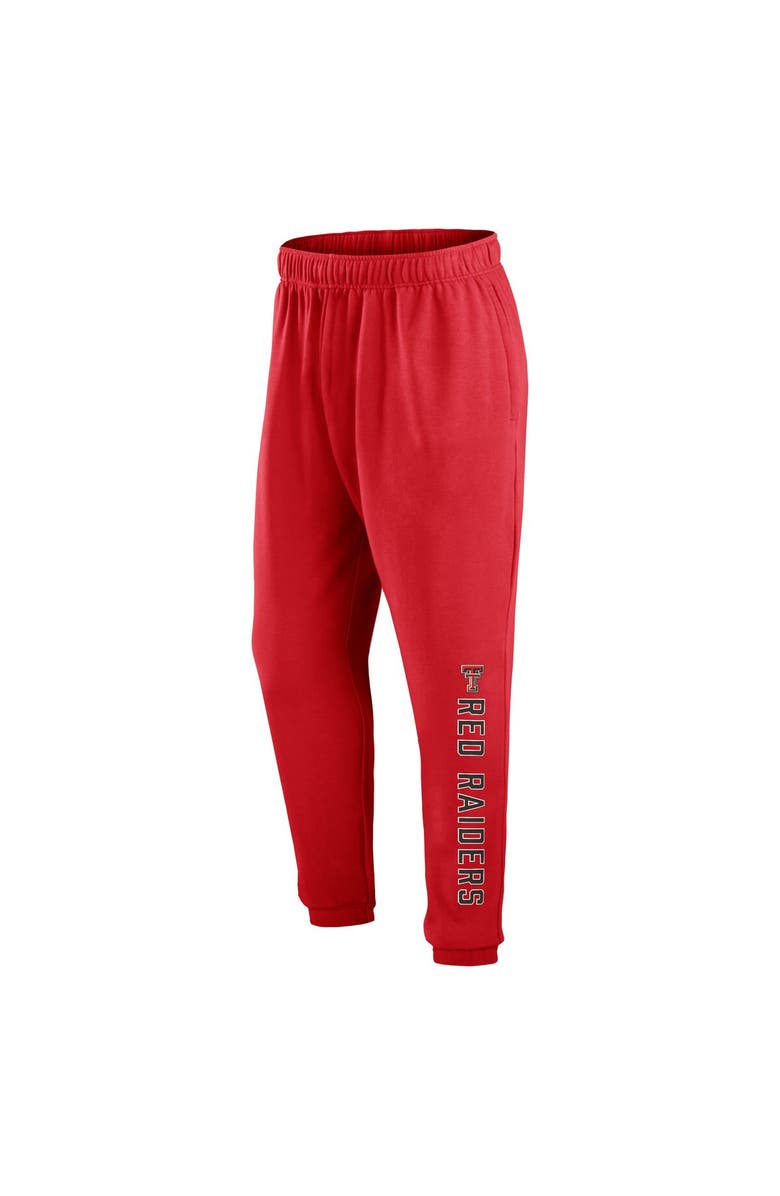 FANATICS Men's Fanatics Branded Red Texas Tech Red Raiders Chop Block Fleece Sweatpants, Alternate, color, Red