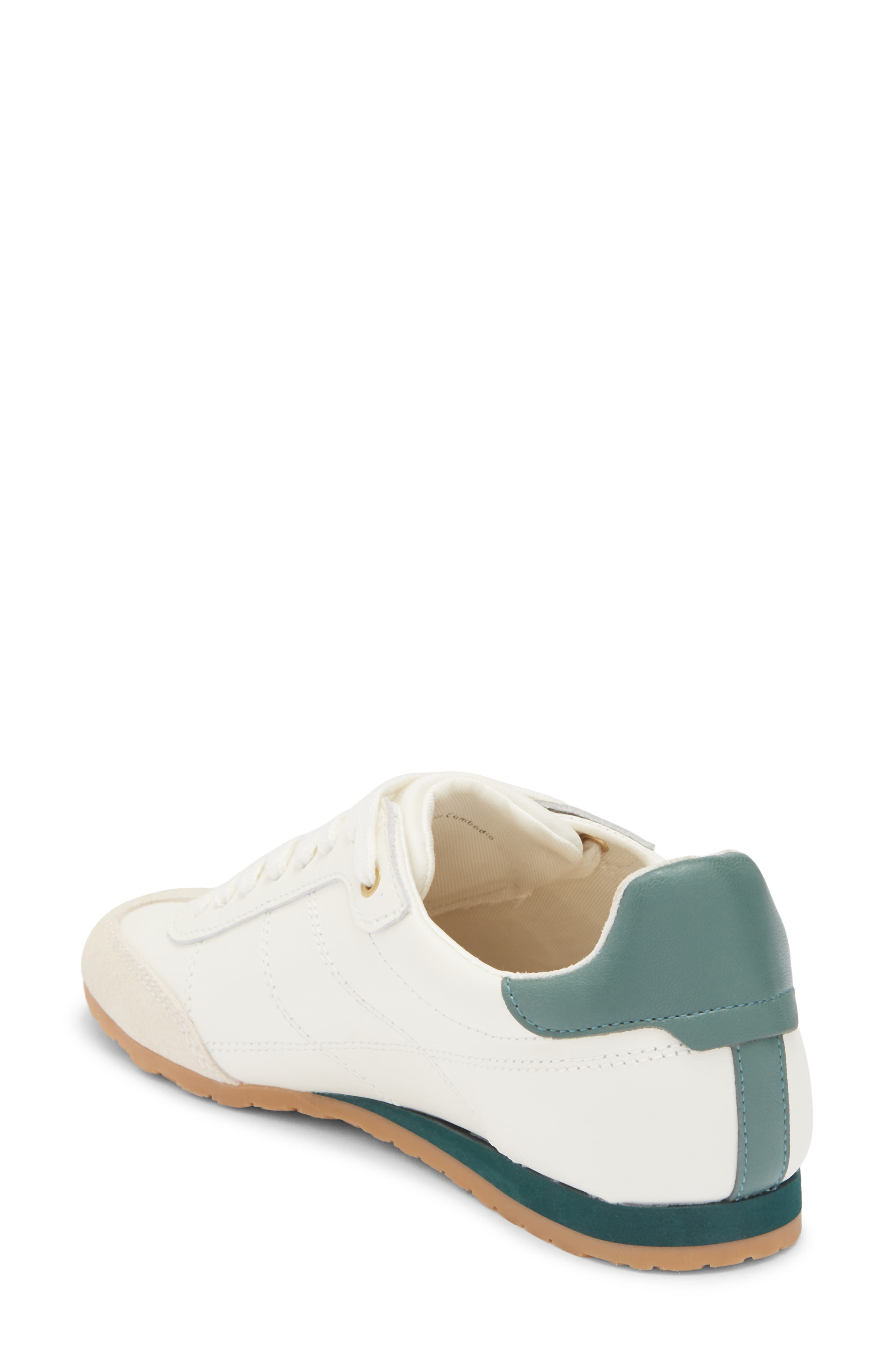 Dolce Vita Diane Sneaker, Alternate, color, White/ Green Leather