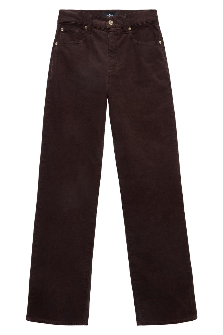 Stovepipe High Waist Straight Leg Jeans, Alternate, color, CORDUROY COFFEE