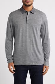 BOSS Pado Long Sleeve Wool Polo