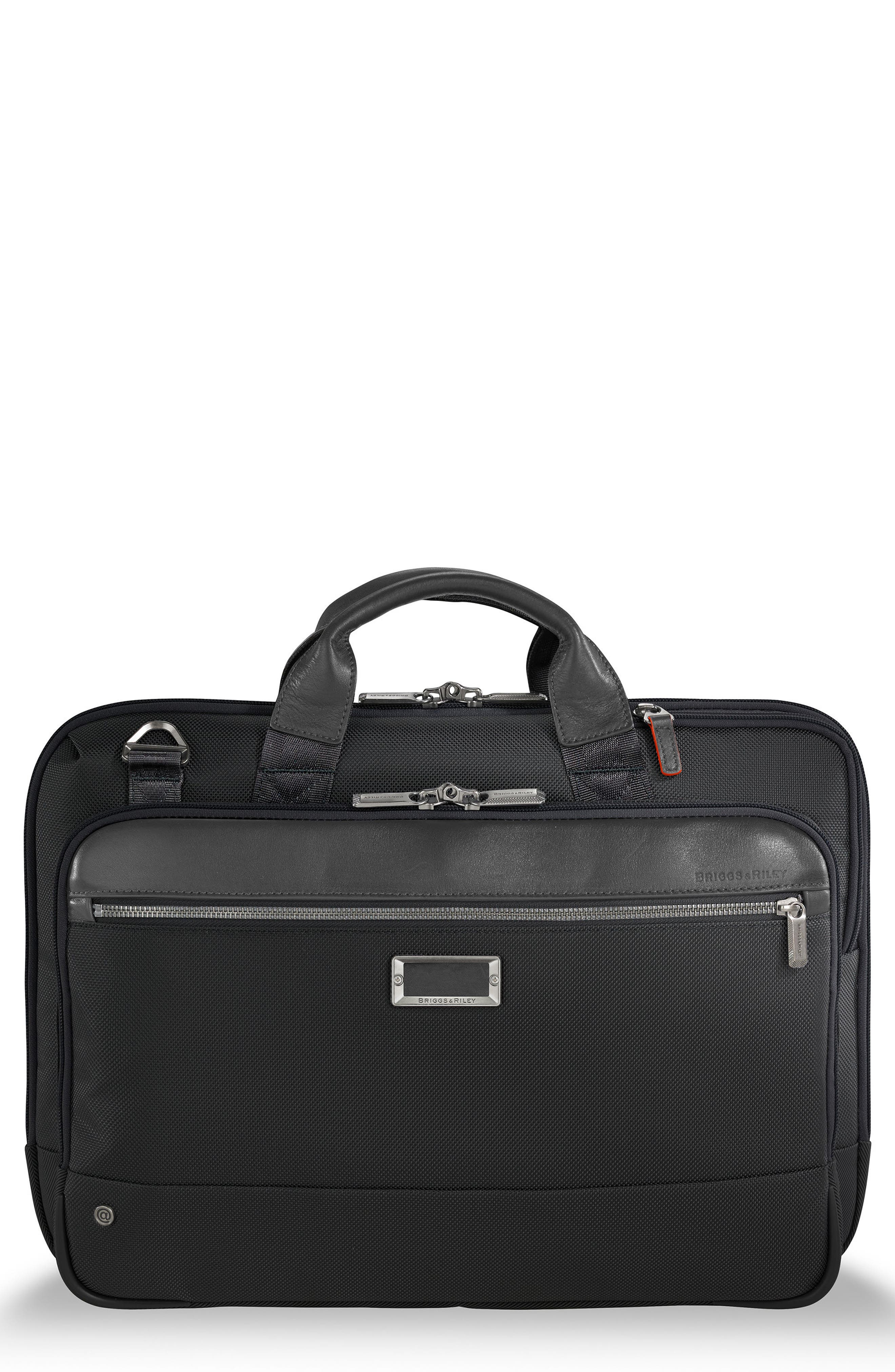 Briggs & Riley @work Slim Briefcase, Main, color, 