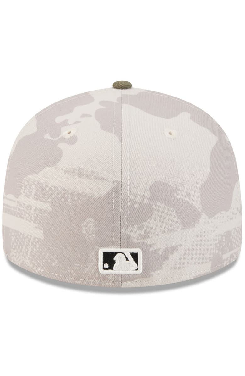 New Era Men's New Era Light Beige/Olive Colorado Rockies 2025 Armed Forces Day 59FIFTY Fitted Hat, Alternate, color, Light Beige