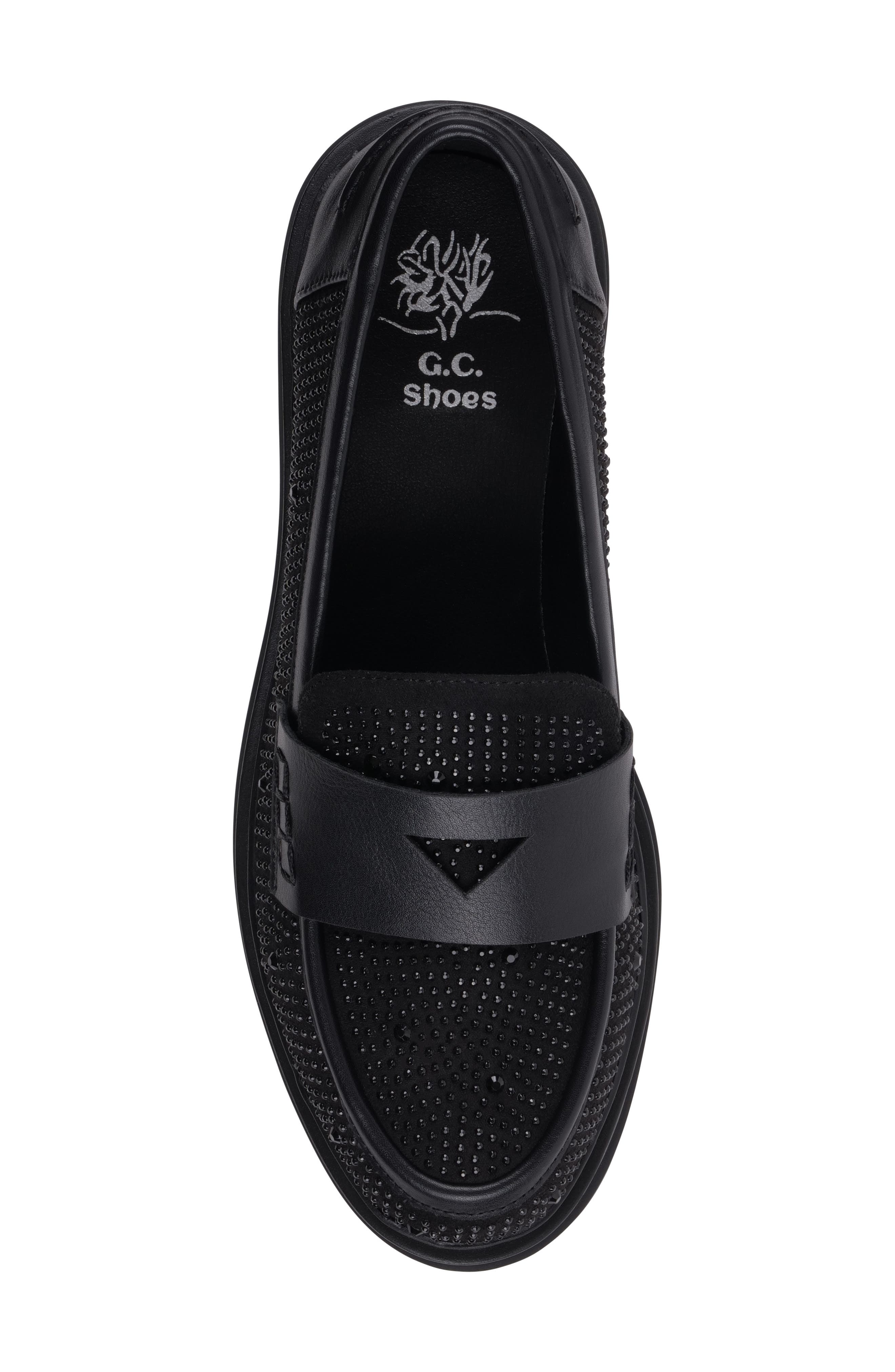 GOOD CHOICE NEW YORK Gallen Embellished Loafer, Alternate, color, Black