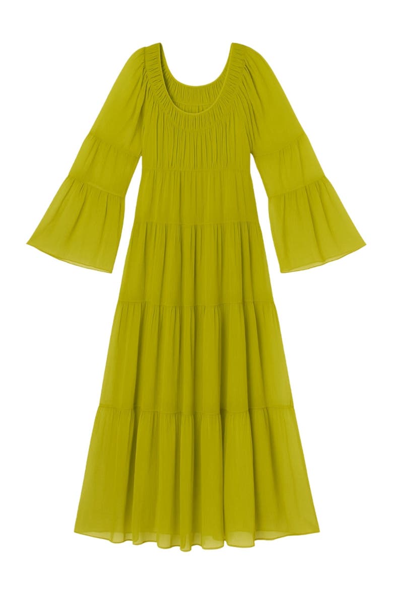 Skye Tiered Dress, Alternate, color, Pear Green