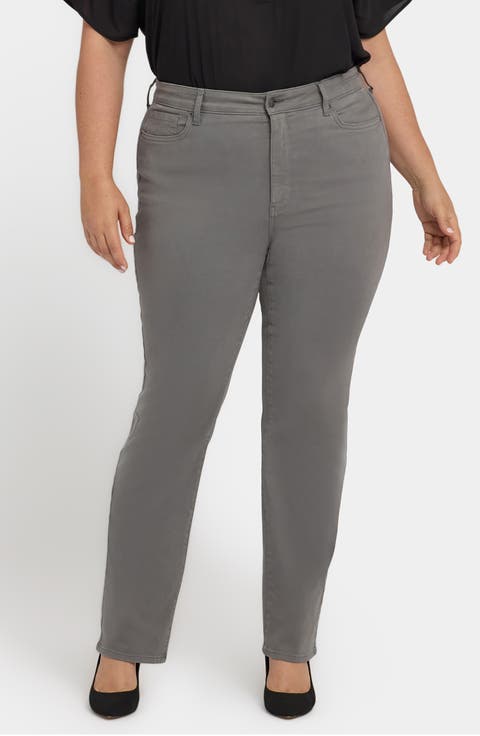 Marilyn High Waist Straight Leg Jeans (Plus)