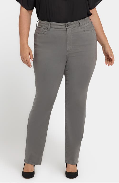Nydj Marilyn High Waist Straight Leg Jeans In Gray