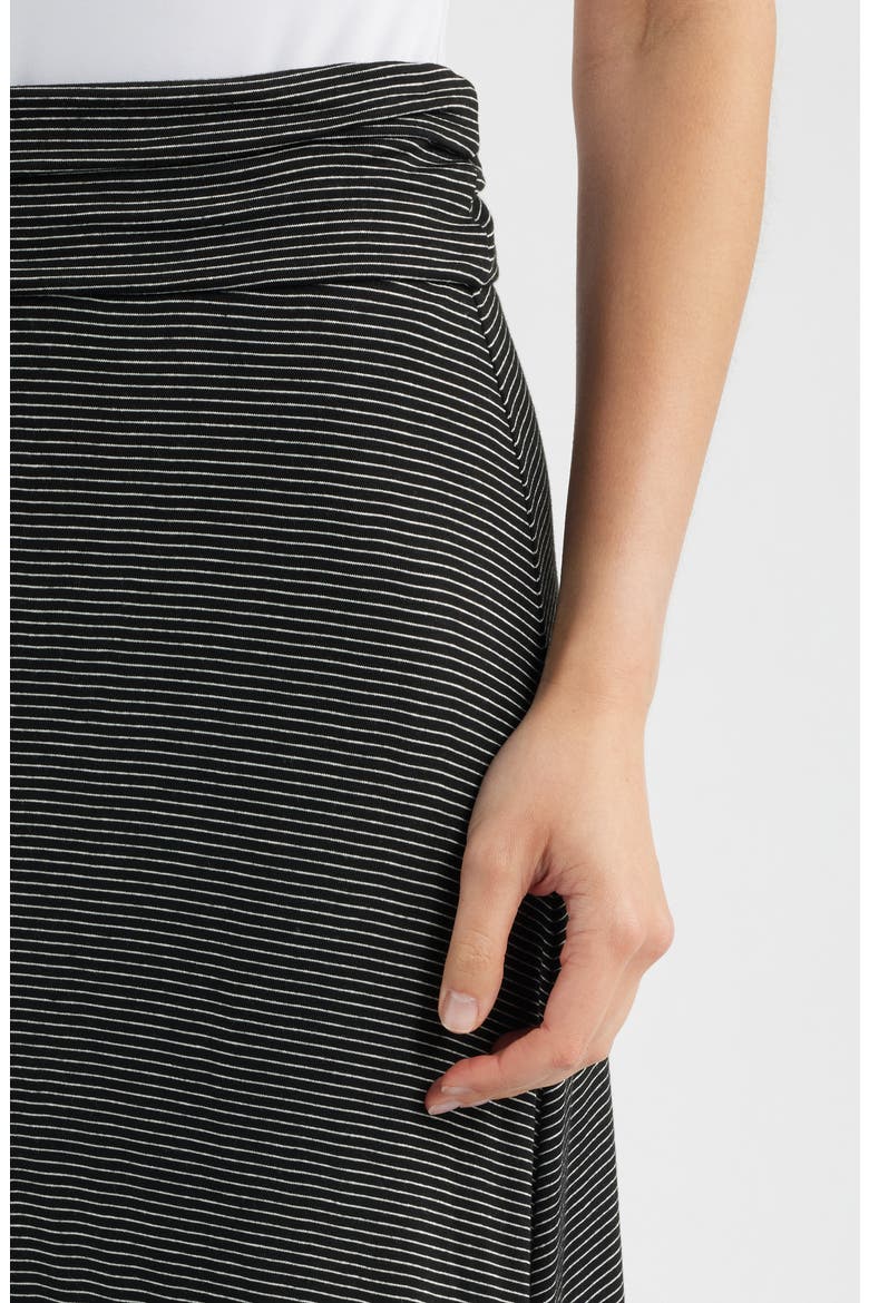 Stripe Knit Maxi Skirt, Alternate, color, BLACK