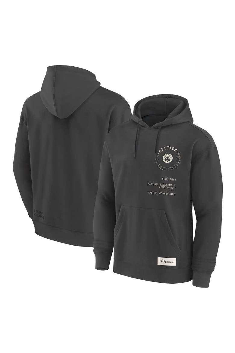 Men's Fanatics Gray Boston Celtics Future Ground Info Elements Premium Pullover Hoodie, Alternate, color, Gray