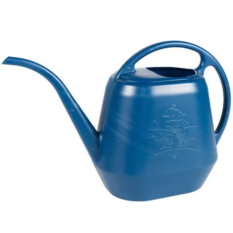 Aqua Rite 1.1 Gallon (144 Fl Oz) Classic Blue Garden Watering Can