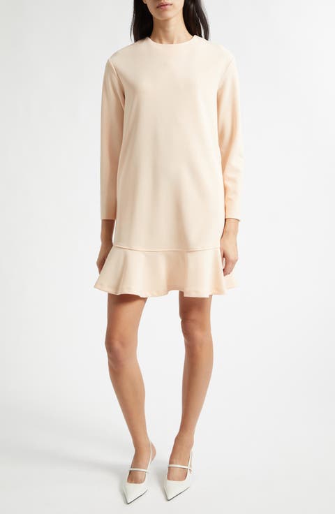 Layered Long Sleeve Knit Dress