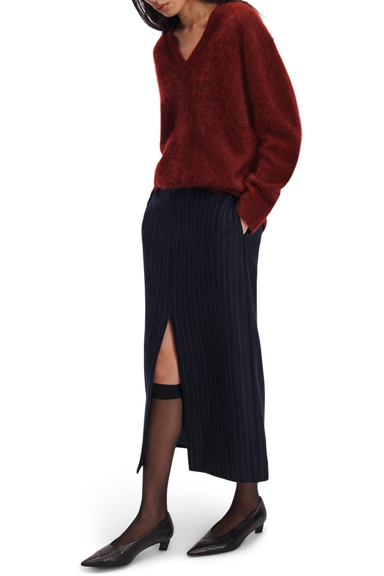 Jada Brushed Cashmere V-Neck Sweater, Alternate, color, PMGT