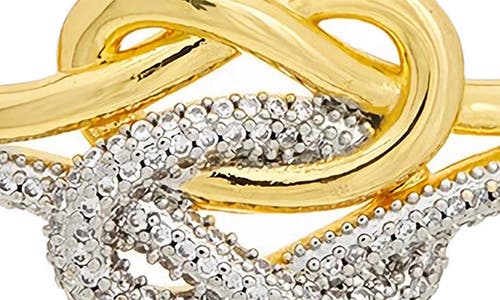Juvell Two-tone Knot Bangle In Yellow