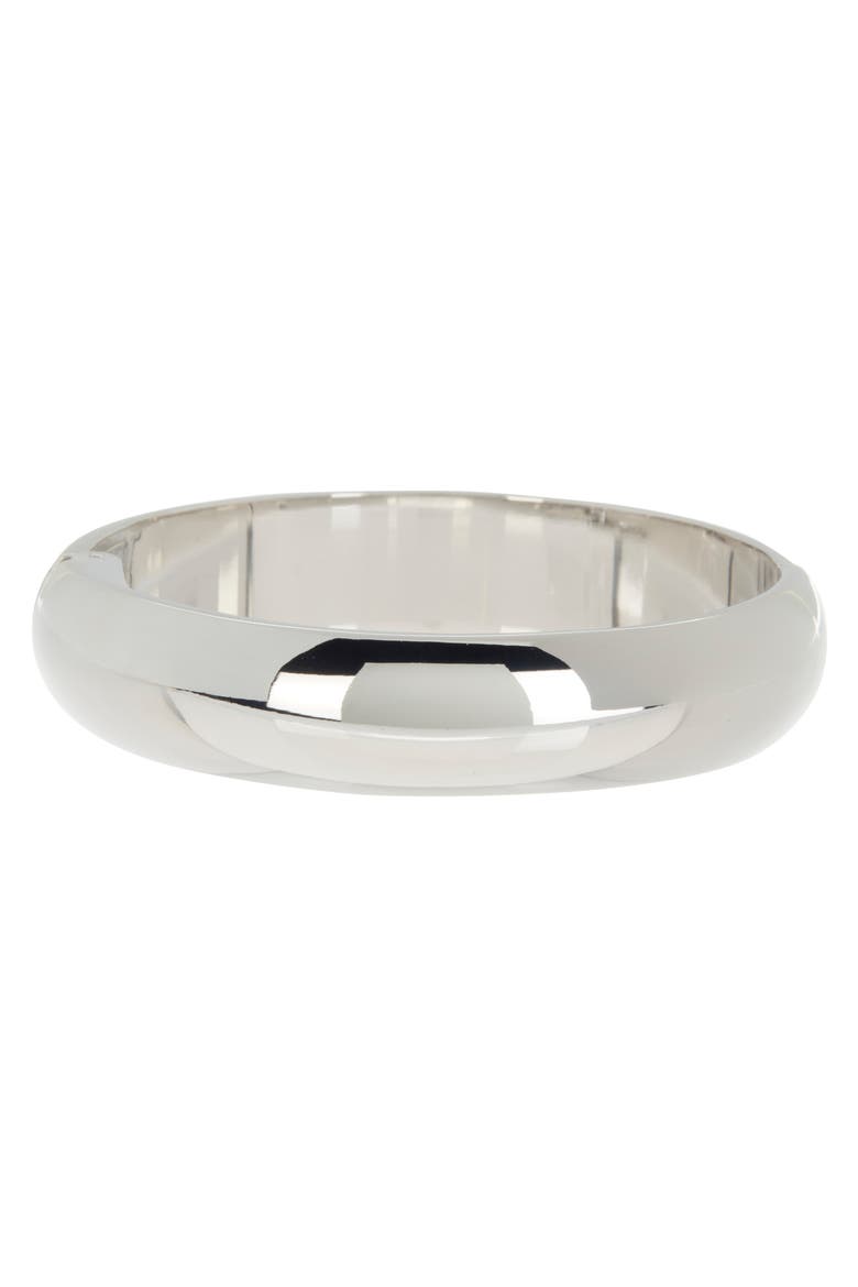 Classic Bangle, Main, color, RHODIUM