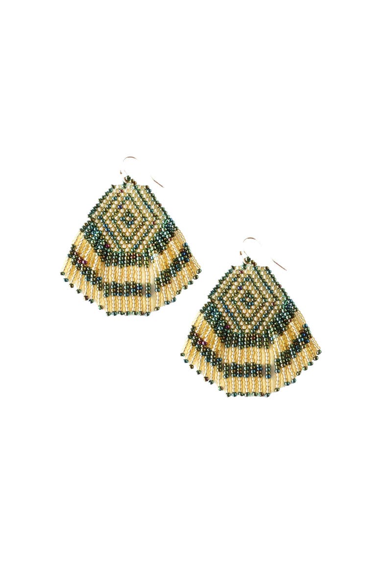 Chameleon Earring, Main, color, Red