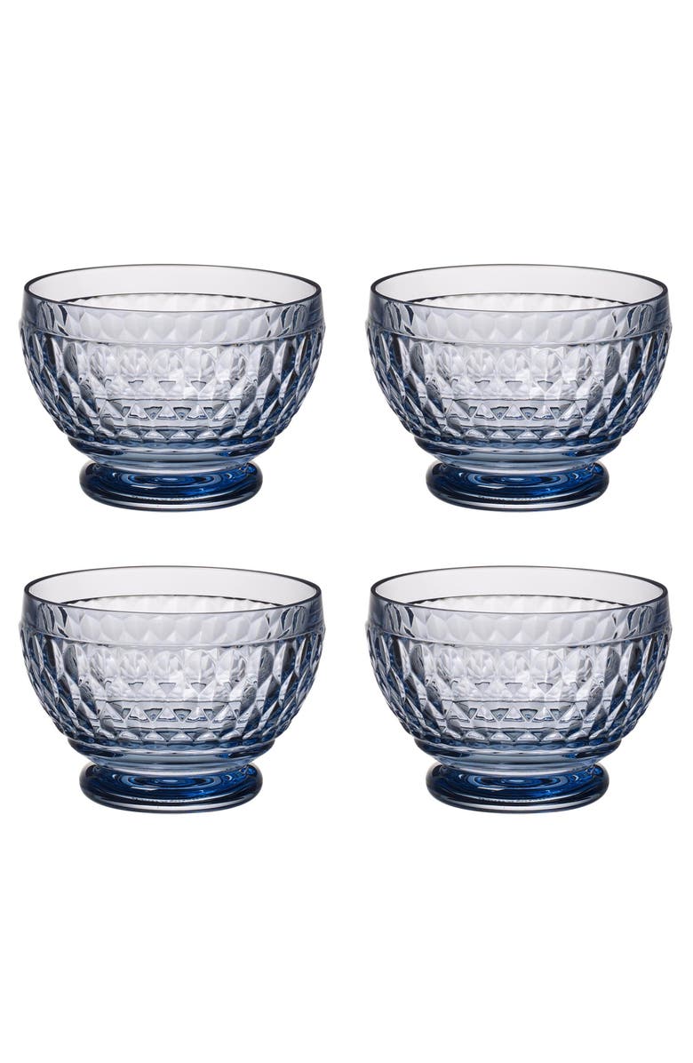 Villeroy & Boch Boston coloured Set of 4 Individual Bowl, Alternate, color, Blue
