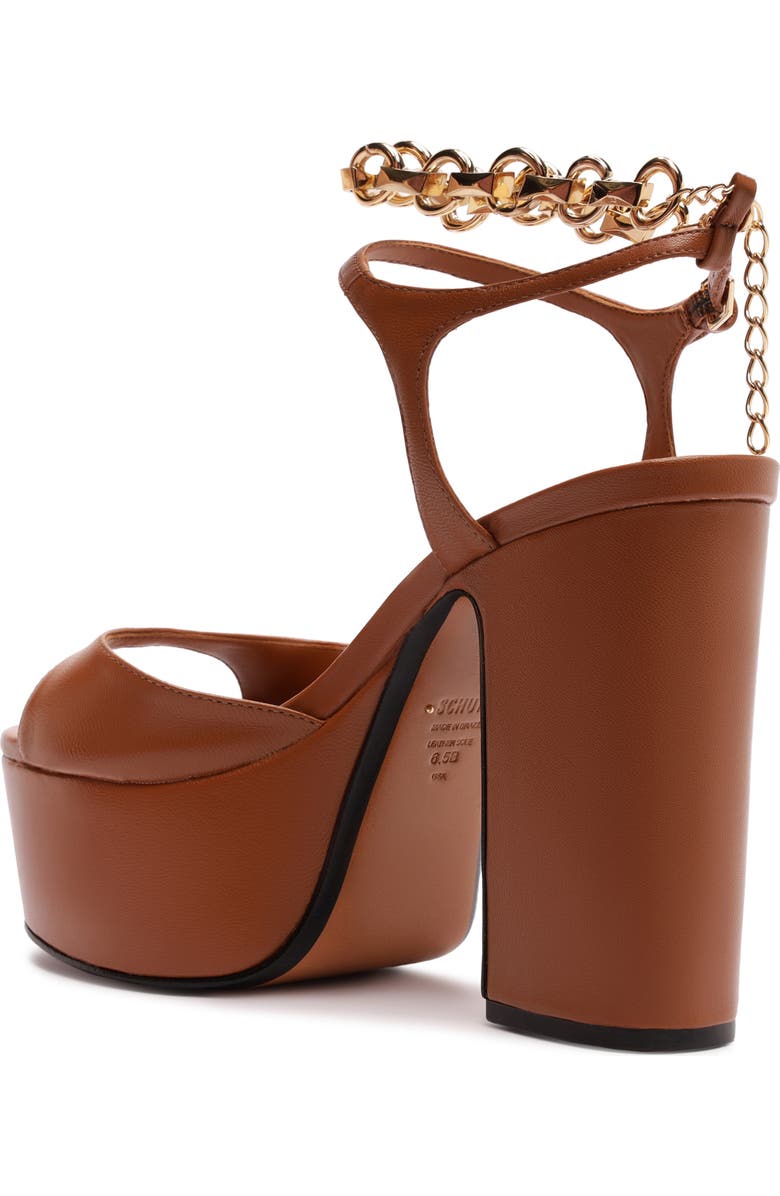 Schutz Lys Ankle Strap Platform Sandal, Alternate, color, Miele