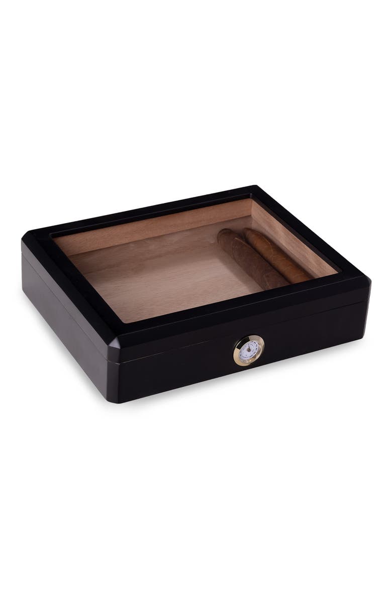 Finley 12 Cigar Humidor, Main, color, BLACK