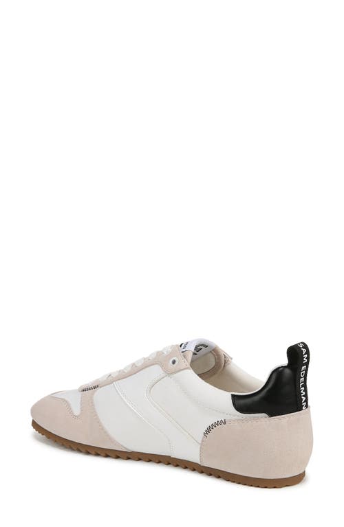 Sam Edelman Zaria Low Top Sneaker In White/black