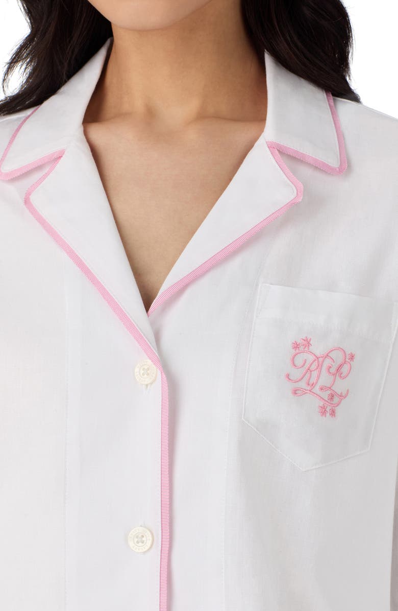 Lauren Ralph Lauren Long Sleeve Cotton Pajamas, Alternate, color, 