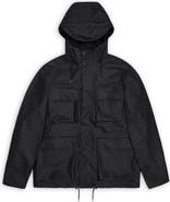 Rains Waterproof Cargo Hooded Rain Jacket